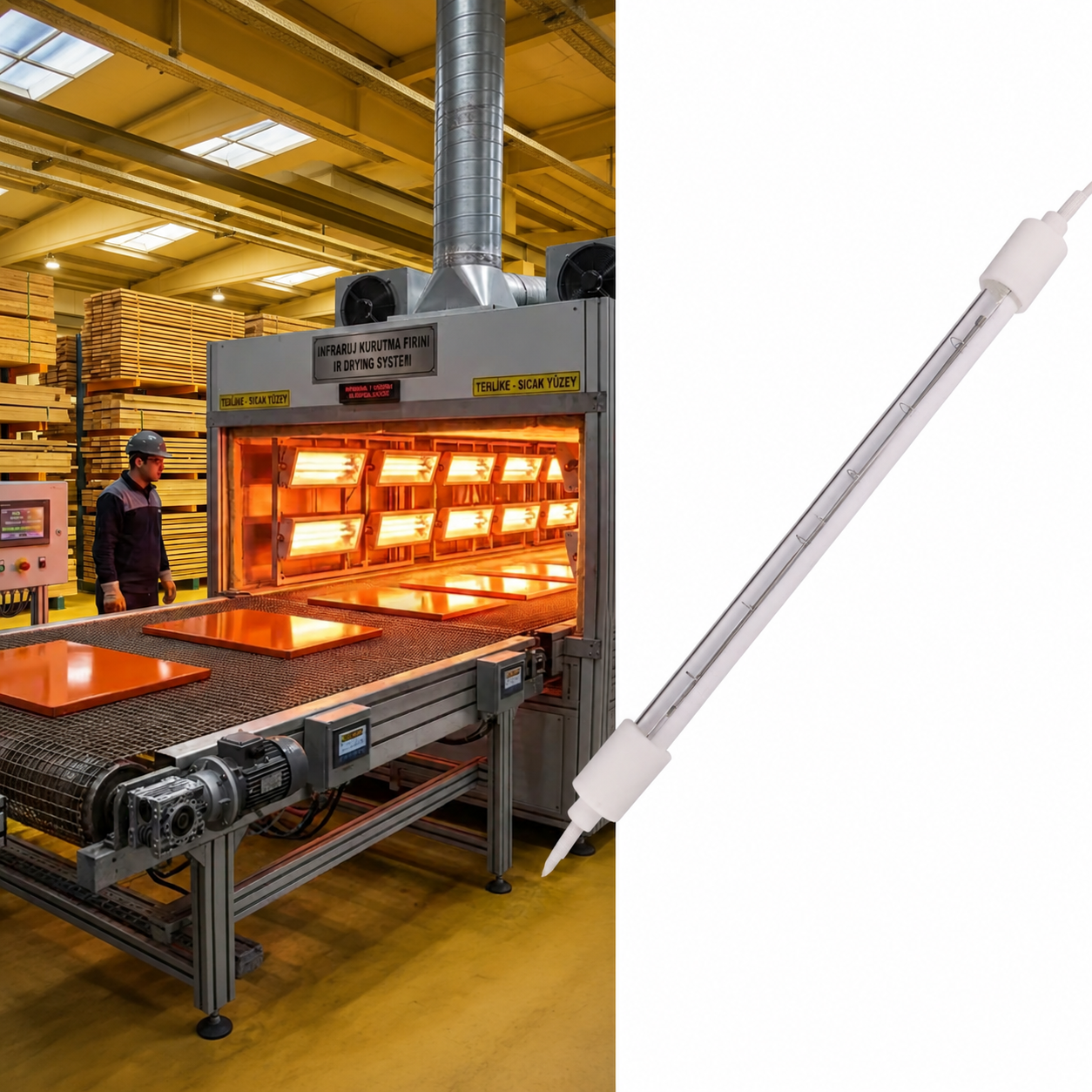 How to Define Zone Temperature Moisture and Line speed Response for Direct IR Heating in Wood Processing