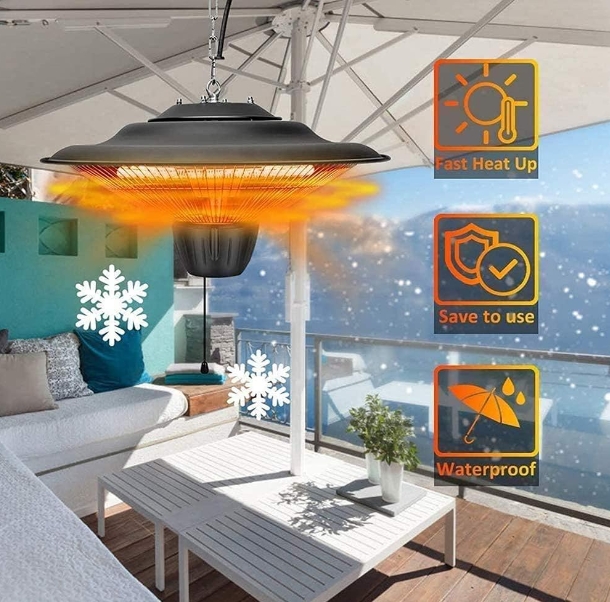 Waterproof heating table IP44