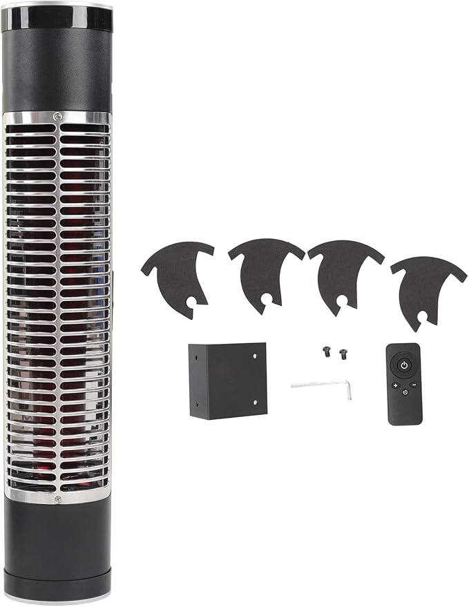 Distance between patio heater and ceiling
